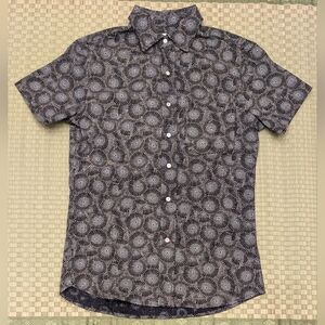 Gustin Japan Retro Leisure Shirt in Midnight Men's Size Small Made in USA